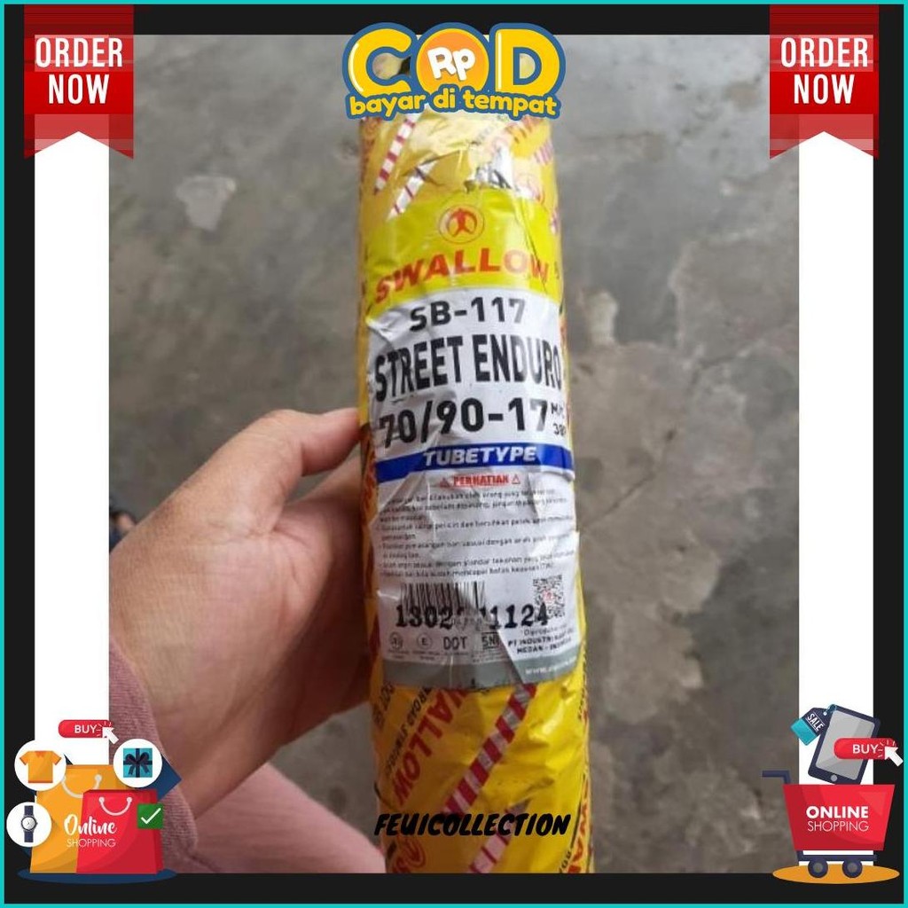 Ban Motor Swallow Sb117 Street Enduro/ Semi Trail (Tubetype) 80/90-14, 90/90-14, 80/90-17, 70/90-17 