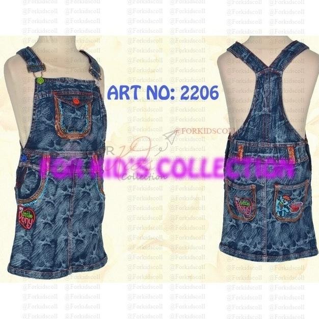Overall Denim Rok Span Anak-Anak Perempuan