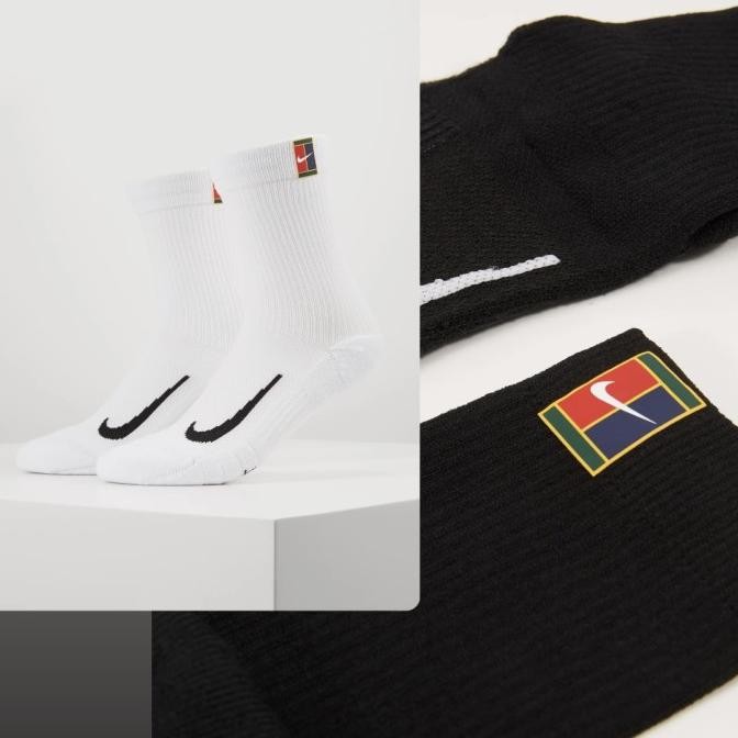 Nike Court Multiplier Tennis Socks / Kaos Kaki Nike White (1Pair Only) Co