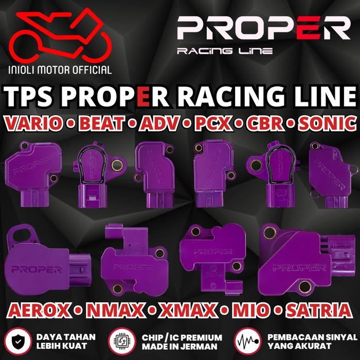 SENSOR TPS PROPER RACING LINE AEROX NMAX XMAX LEXI MIO J M3 FAZZIO SOUL GT MX KING SATRIA FU FI INJE