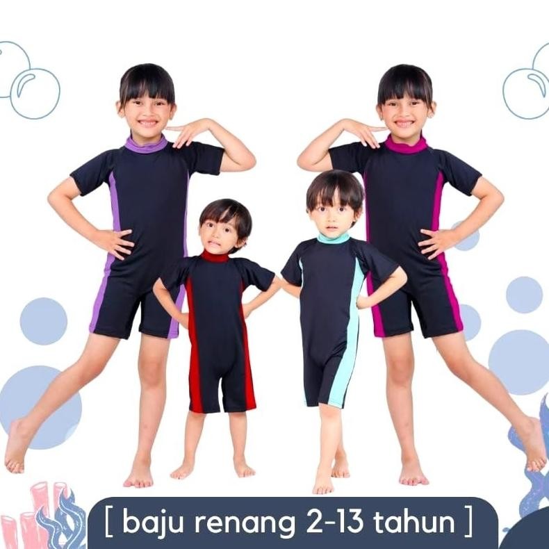 Baju Renang Polos Unisex - Baju Renang Anak Dan Dewasa - Baju Renang Perempuan