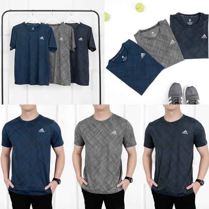 Kaos Olahraga Dry Fit Pria Original Baju Gym Fitness Kaos Running Ca145 Co