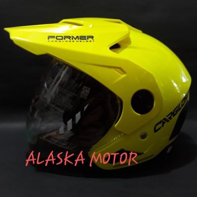 BIG SALE HELM CARGLOSS FORMER SOLID BLACK DOF GOLD | HELM SEMI CROSS 