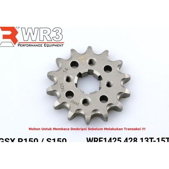 Gear Depan WR3 415 428 520 Ninja 150 RR R SS CBR 250RR GSX 150 RX King
