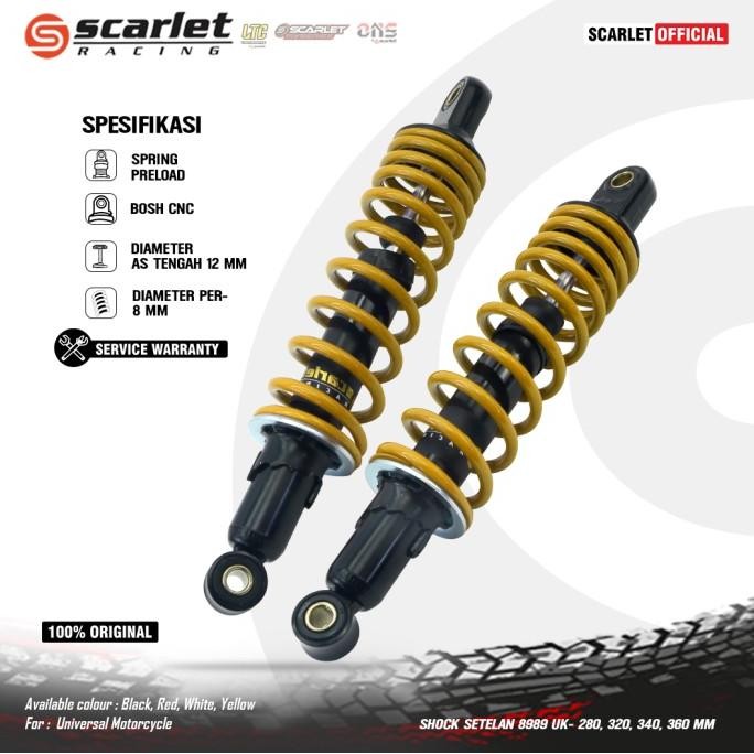 SCARLET RACING Shock Skok Setelan 8989 Uk 280 320 340 360 mm