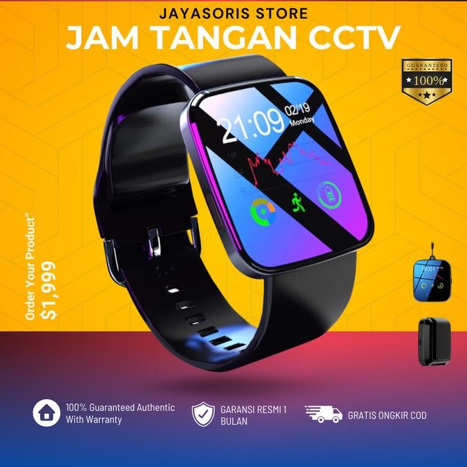 Kamera CCTV Mini Spy Cam Hidden Camera Pengintai Kecil Tanpa Kabel Bentuk Jam Tangan Wifi Portable J