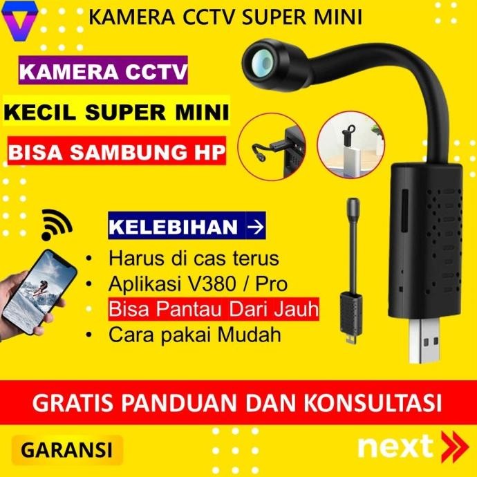 KAMERA PENGINTAI MINI WIFI CAMERA CCTV KECIL TERSEMBUNYI MURAH SPY 108 ENC