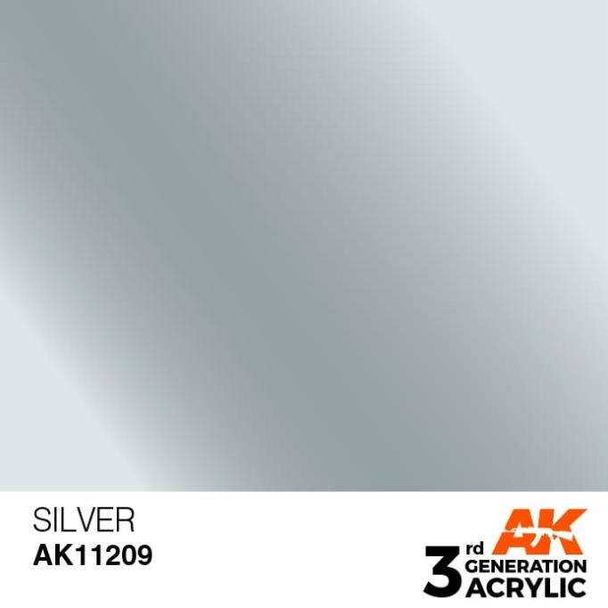 

Promo AK 11209 Silver - Figure Military Boardgame Acrylic Paint COD