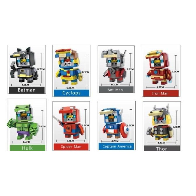 ACTION FIGURE | LOZ MINI BRICK HEADZ EXCLUSIVE PACKAGING | CYCLOPS