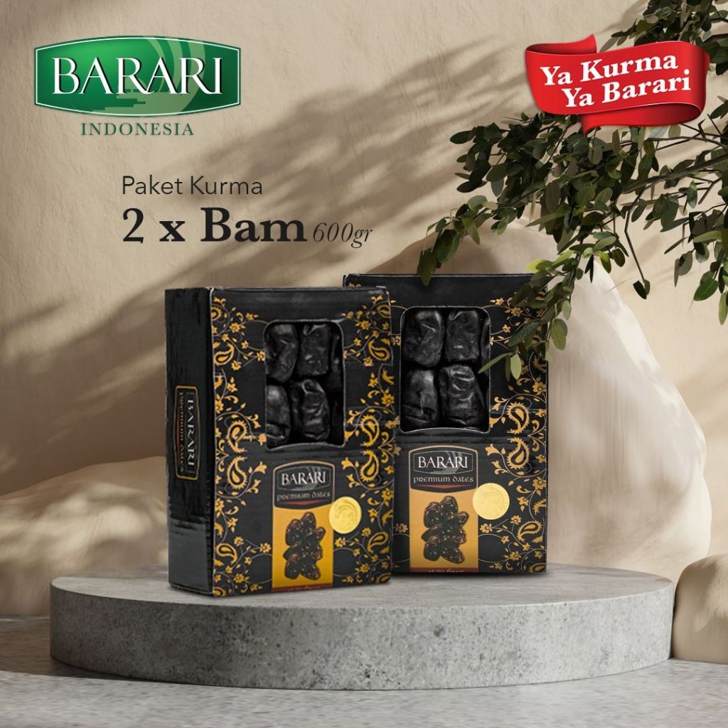 

BARARI Bam Mazafati Kurma Iran 2 Pcs 600gr Premium Dates High Quality Tekstur Lembut
