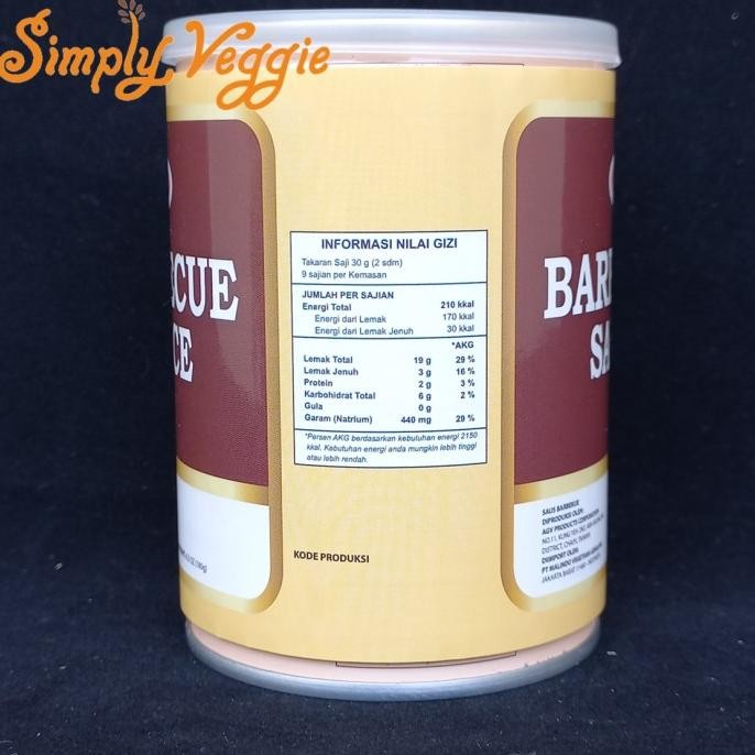 

Vegetarian Barbeque Sauce / BBQ Sauce 260g murah