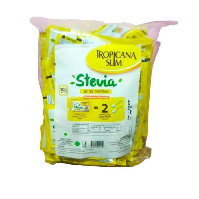 

Gula pemanis halus bubuk Tropicana Slim Tropicanaslim stevia diabtx classic stick sweetener (Pack) murah