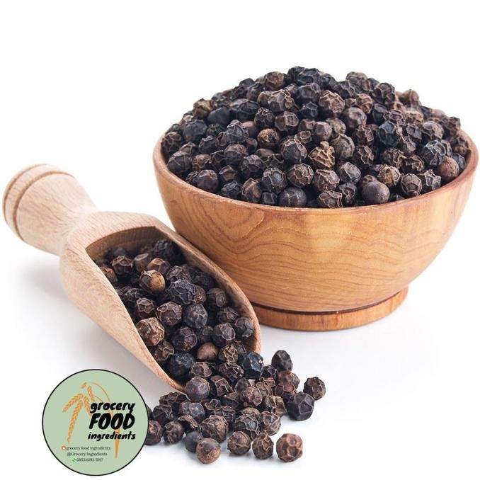 

Black Pepper Whole / Lada Hitam Utuh Merica Hitam Biji Grade A 500gr murah