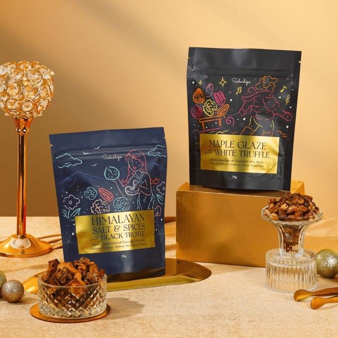 

Sodachips HIMALAYAN SALT & SPICES Black Truffle Mix Nuts Snack murah