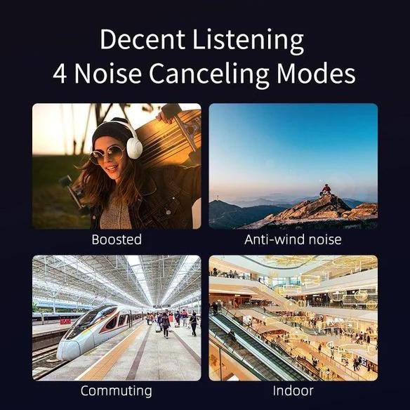 Promo Qcy H3 Wireless Noise Canceling Headset - Garansi Resmi