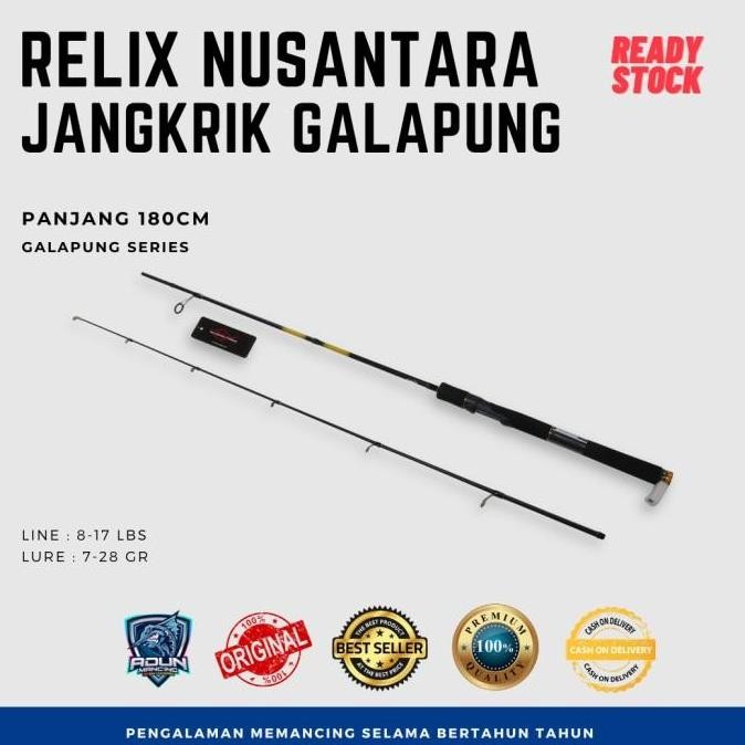 Murah Joran Relix Nusantara Jangkrik Galapung Series