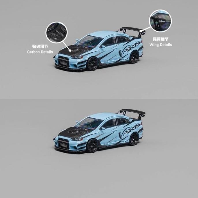 CM Model Mitsubishi Lancer Evo X Varis Blue