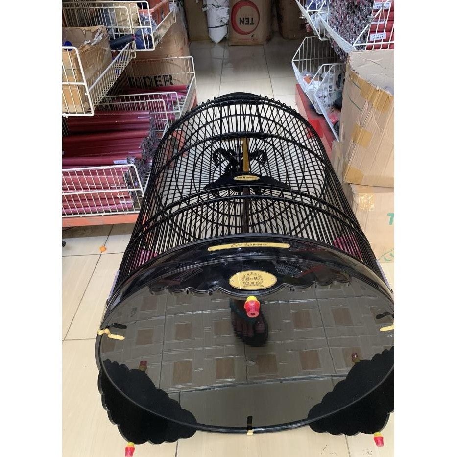 SANGKAR KANDANG BURUNG MURAI BATU BNR PVC BLACK MAGIK BARU NO 2 ( A1 ) murah