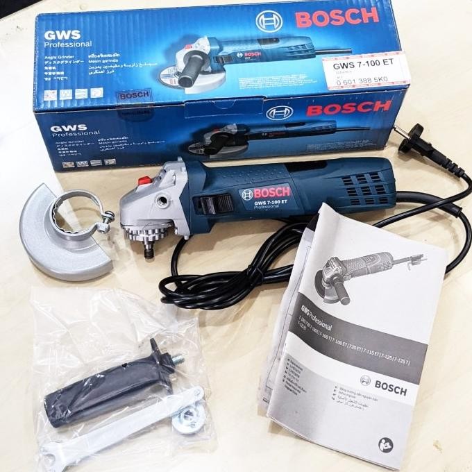 Mesin Gerinda Tangan Bosch GWS7-100ET Grinda GWS 7 100ET Angle Grinder murah
