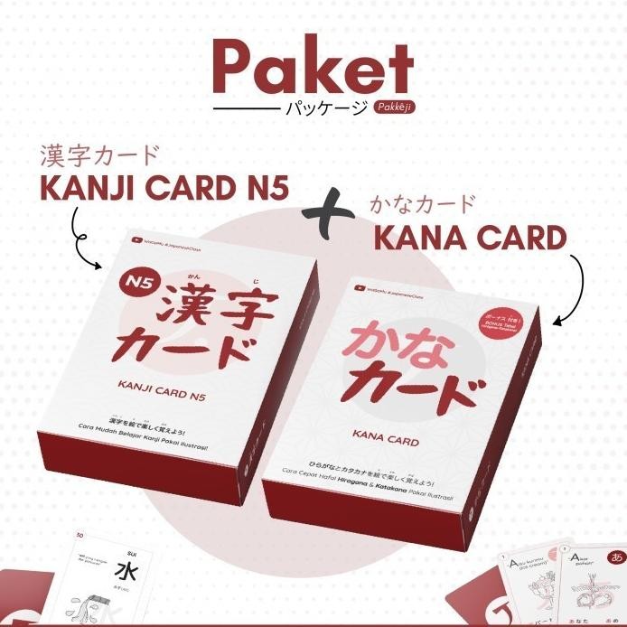 

Promo Bundling Kanji Card N5 dan Kana Card murah