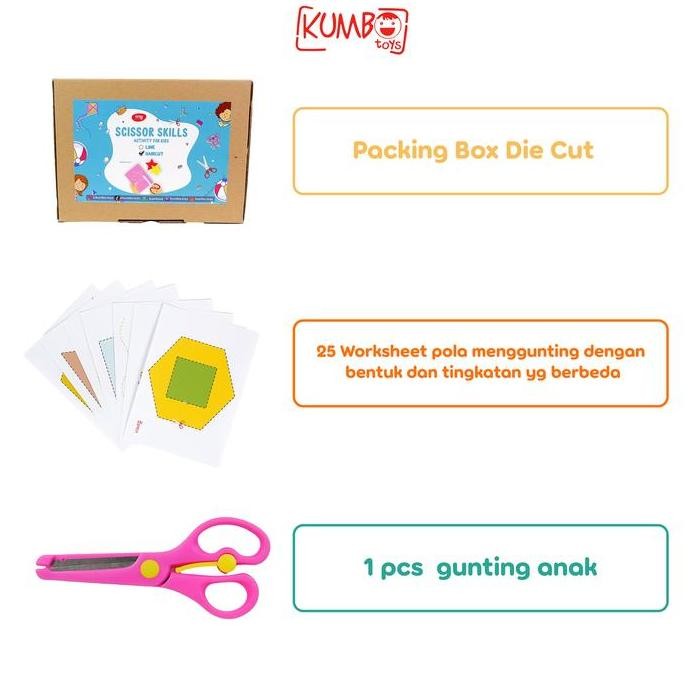 

Scissor Skills Activity For Kids Paket Menggunting Motoric Montessory Play murah