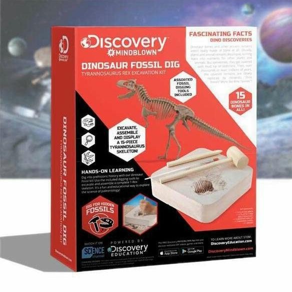 Discovery Mindblown Dinosaur T-Rex Excavation Kit Skeleton Fossil Dig murah