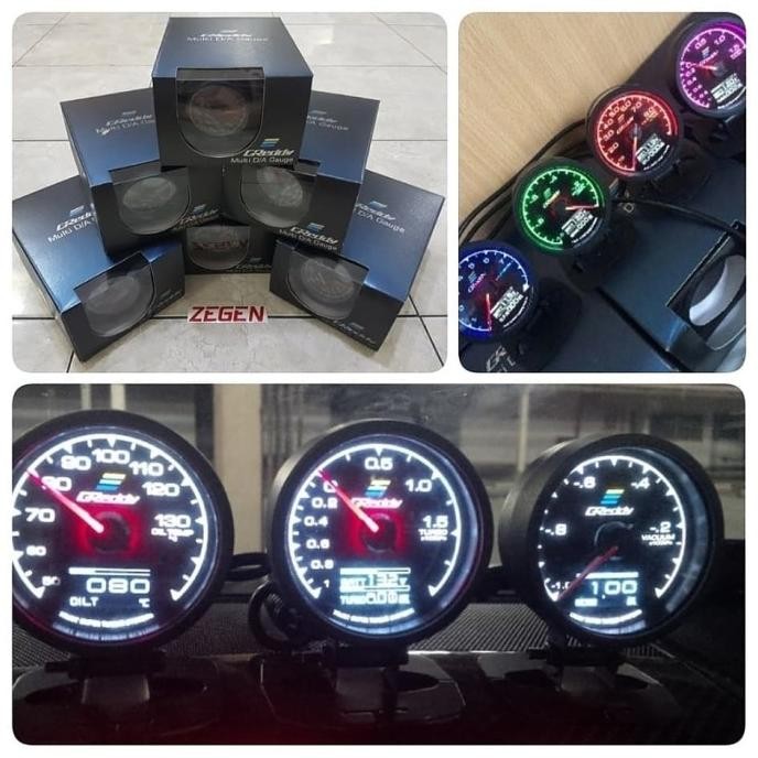 indikator greddy multi d/a gauge tachometer rpm mobil