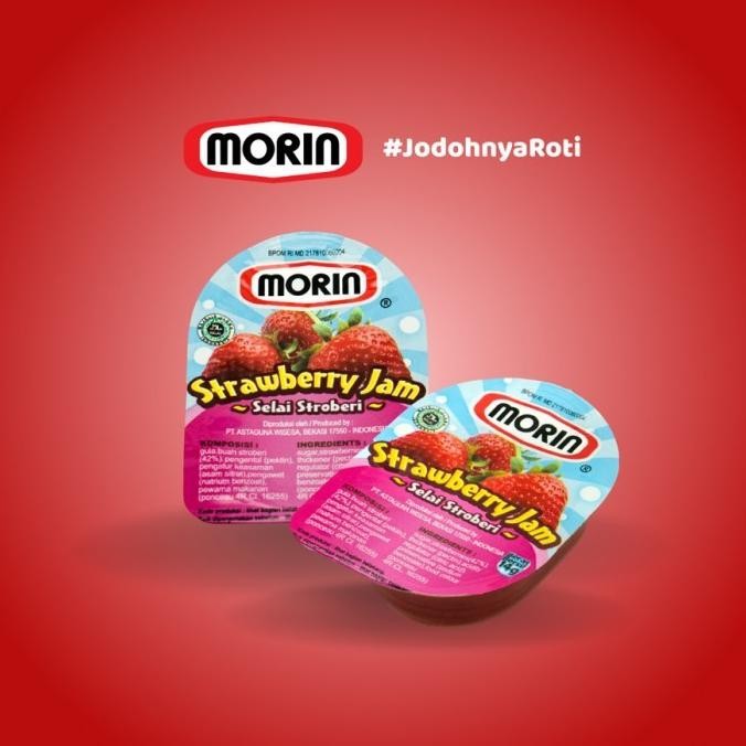 

(Good) MORIN Portion Pack Strawberry Jam / Selai Strawberi [14gr x 48pcs]