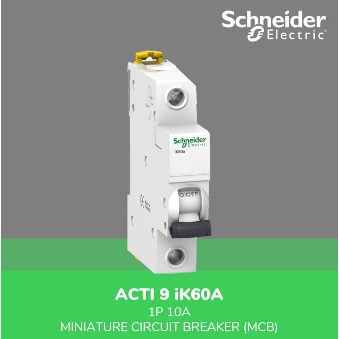 ~~~~~] Schneider Electric Acti 9 MCB iK60A - 1P 10A - A9K14110