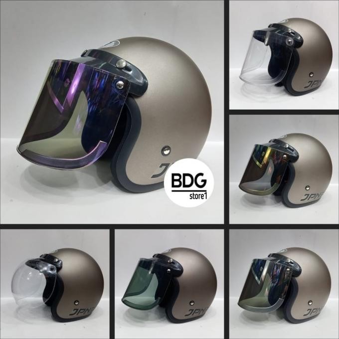 Sale Helm Bogo Jpn Abu Granito Doff Kaca Cembung