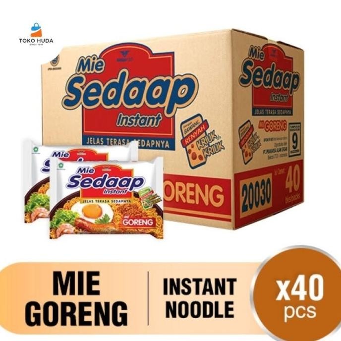 

(Good) MIE SEDAAP GORENG 1 Dus l Mie Sedaap Soto 1 Karton Isi 40 pcs