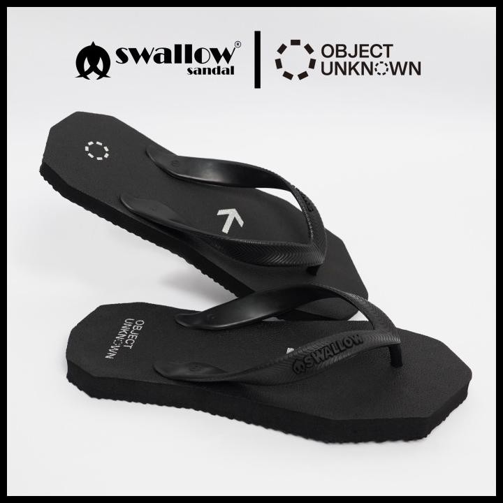 Swallow X Object Unknown Collaboration Sandal Limited Type Eclipse - Hitam Termurah
