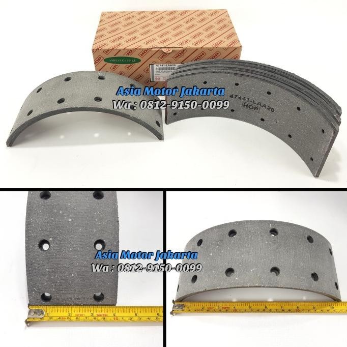 }}}}}}] Kampas Rem Depan 12 Hole - Truck Hino Dutro 130HD