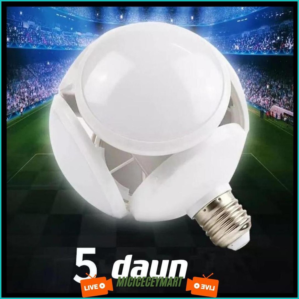 Lampu Gantung Led Bohlam 60Watt, Model Dragon Ball 5 Sisi / Led Ufo 60 Watt Siap Kirim