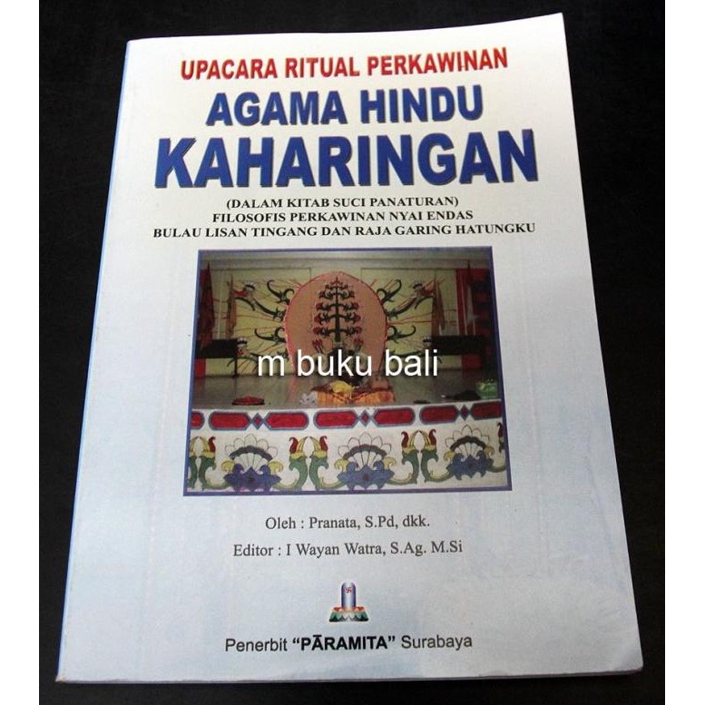 favorit] Upacara Ritual Perkawinan Agama Hindu Kaharingan - buku hindu