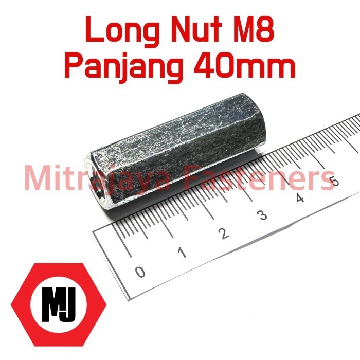 Long Nut Mur Panjang M8 x 40