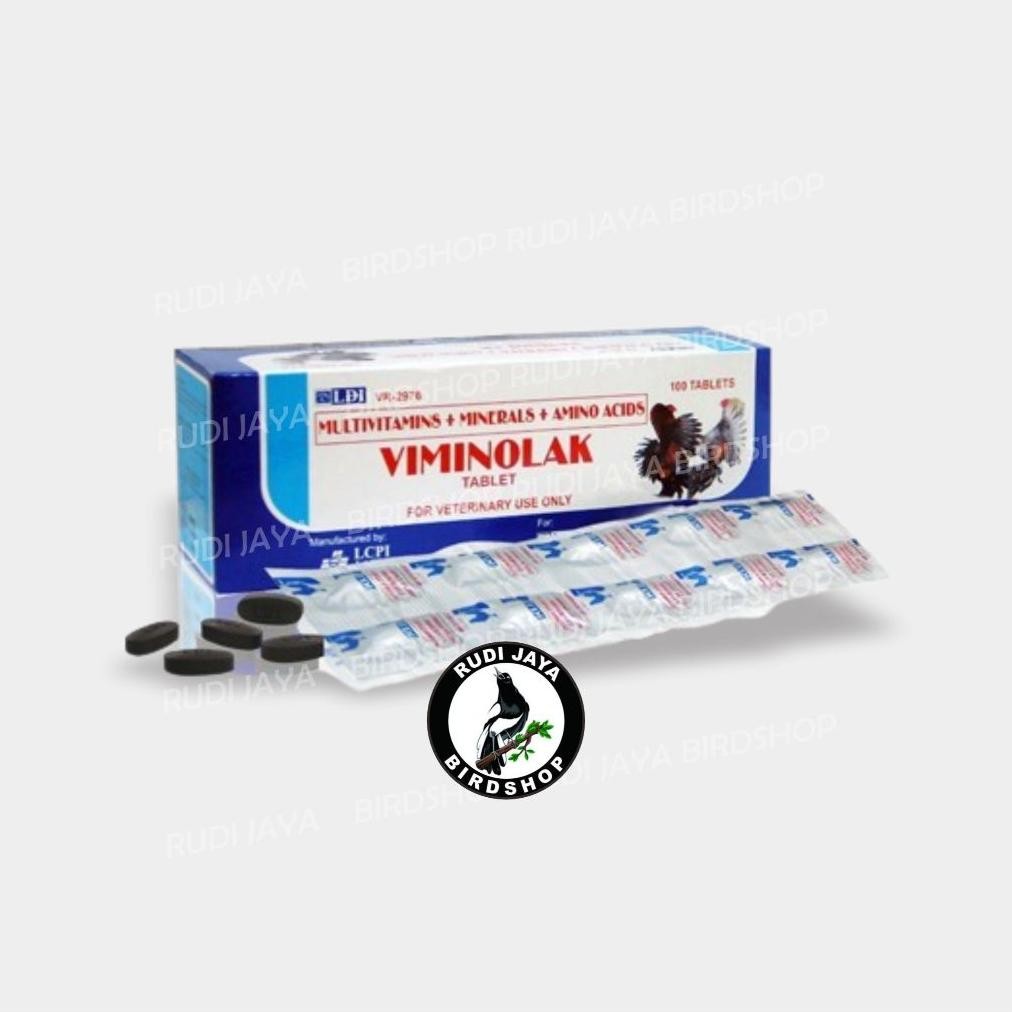 TT60 VIMINOLAK 1 STRIP VIMINOLAX VITAMIN AYAM ADUAN ASLI IMPORT MEMPERKUAT OTOT MENINGKATKAN STAMINA