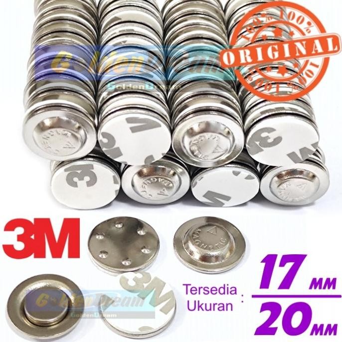 

Magnet Pin Bulat 17mm 20mm Name Tag Nama Lencana 2cm 1.7cm Magnetic MEKO ELECTRO