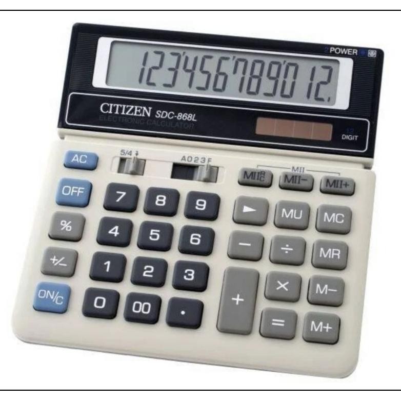 

er-23 Calculator Citi.zen SDC-868L / Kalkulator Desktop Meja SDC 868 L Berkualitas