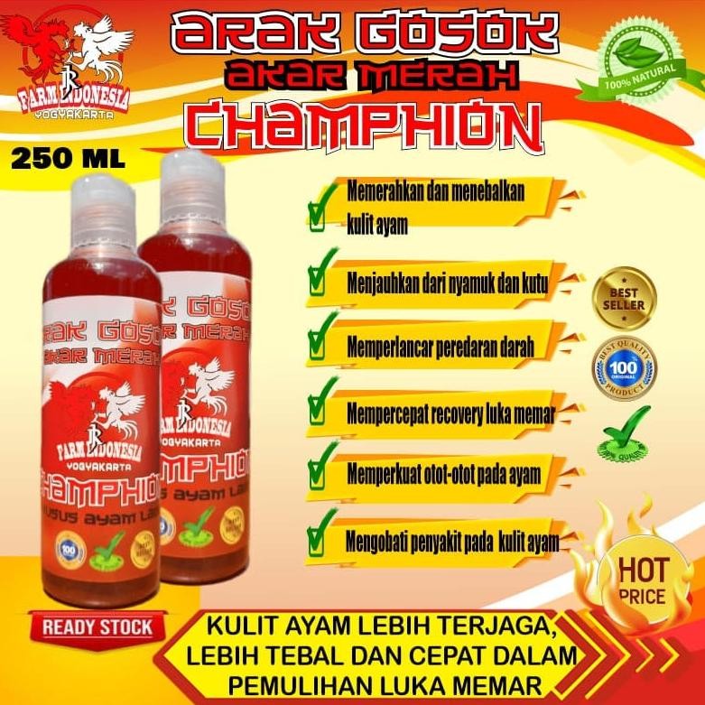 eqw-68 ARAK GOSOK KHUSUS AYAM  AKAR MERAH CHAMPION RJ FARM Sale