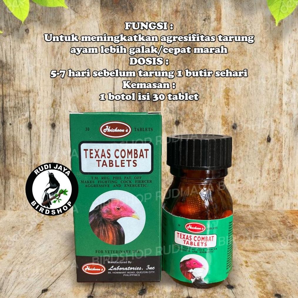 To94 TEXAS COMBAT 1 BOTOL OBAT VITAMIN AYAM ADUAN MEMBUAT LEBIH AGRESIF MENTAL PETARUNG BERANI STAMI