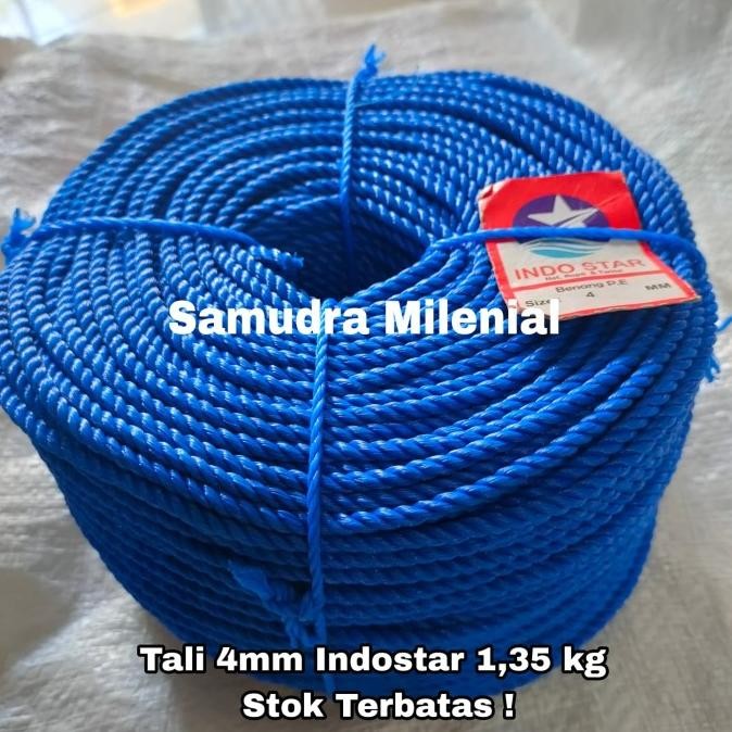 Tali Tambang 4mm / Tali Tambang Plastik PE Roll 4mm / Tali 4mm 1 Roll PUNK