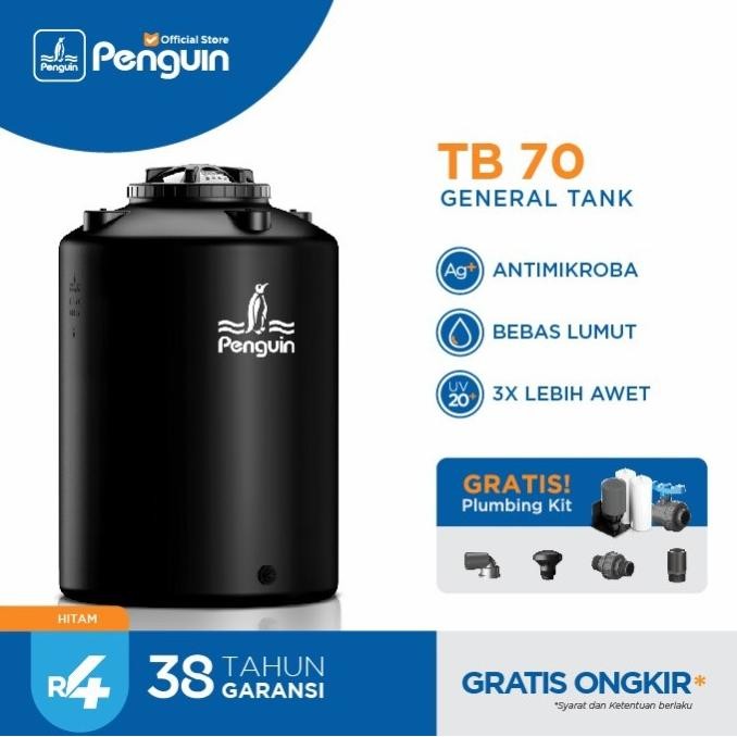 Terjangkau Toren Tangki Air - Penguin - Tb70 - 650 Liter - Hitam