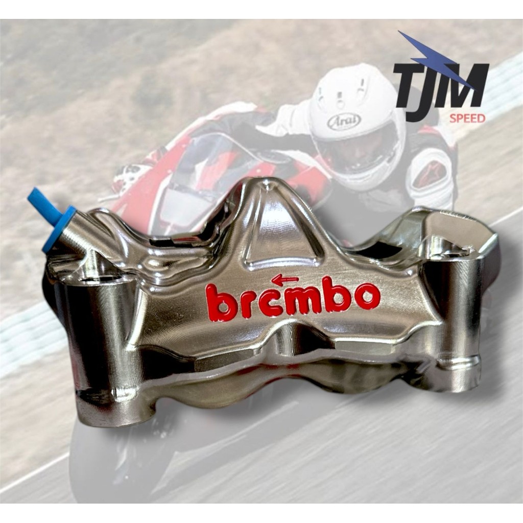 Kaliper Brembo GP4RX NICKEL LEFT KIRI Pitch 100mm  Original ITALY For Vespa, Vario, PCX ADV