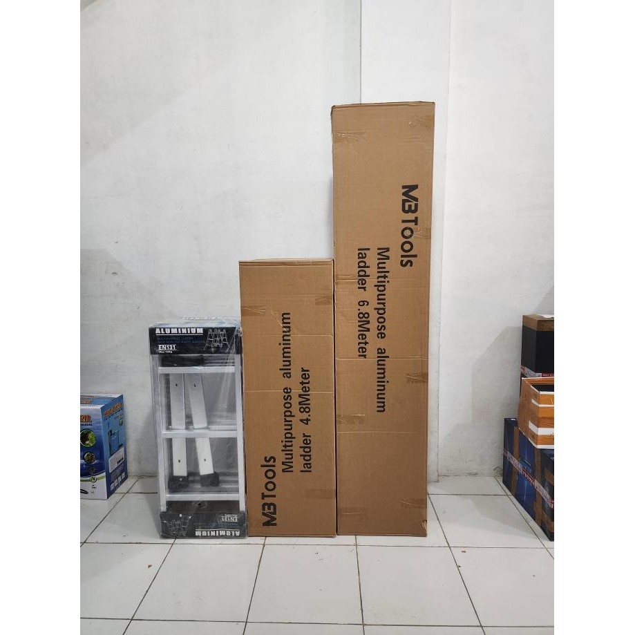 tangga lipat multifungsi 4,7 meter TANGGA MULTI PURPOSE TERMURAH 4x4
