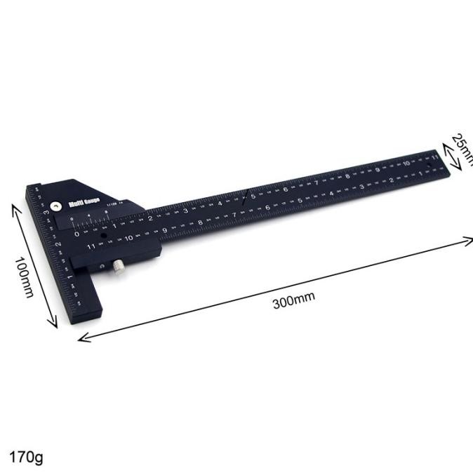Multi Gauge Woodworking Multifunctional Ruler,Angle Ruler Woodworking