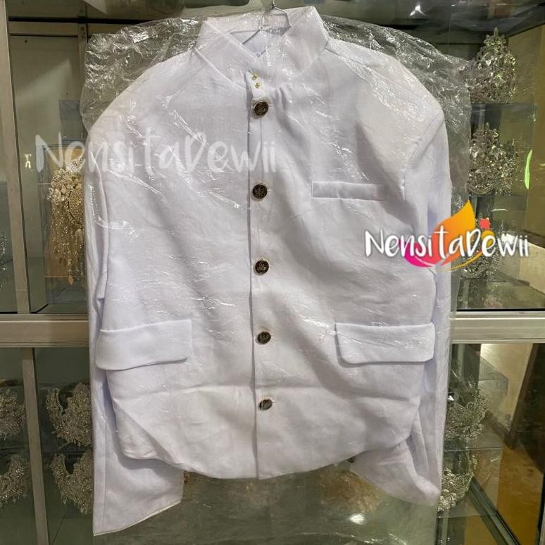 Diskon Beskap Jogja Putih - Pres / Alusan Murah