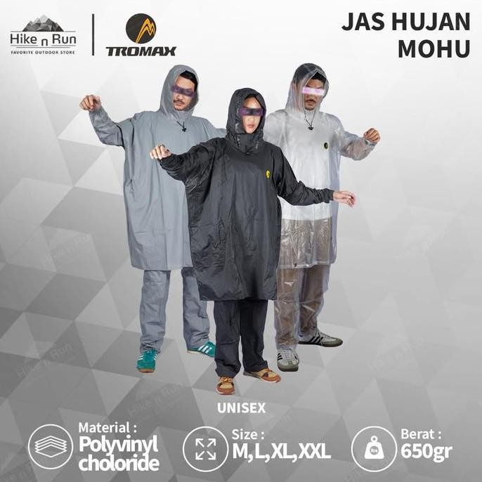 Jas Hujan Poncho Tromax Raincoat Mohu