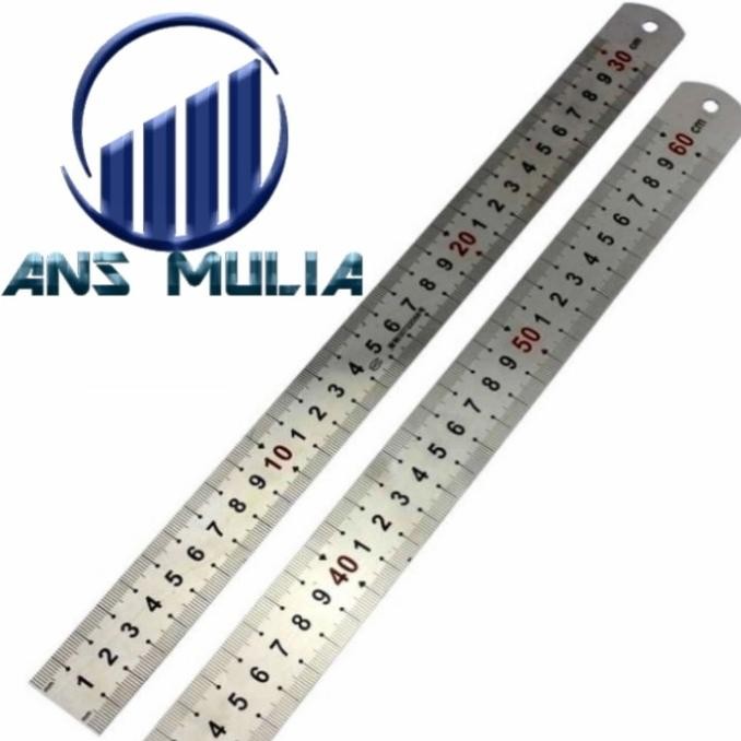 

Hot Sale! Penggaris Stainless Steel 100Cm/ Stainless Steel Ruler 1 Meter