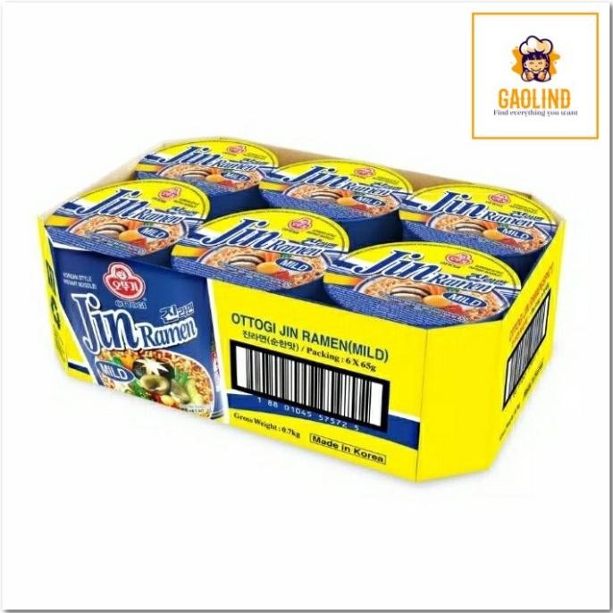 

Bisa Grab! Ottogi Jin Ramen Cup (Tidak Pedas) 65G6Pcs